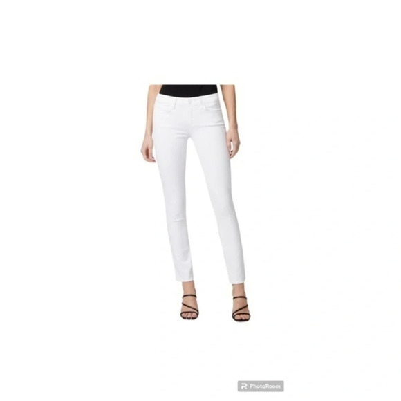 Paige. Verdugo Ankle Crystal white jeans - Picture 1 of 10
